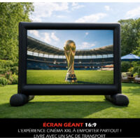 Écran Géant Gonflable 100” – Projection XXL en extérieur – Installation rapide avec pompe intégrée