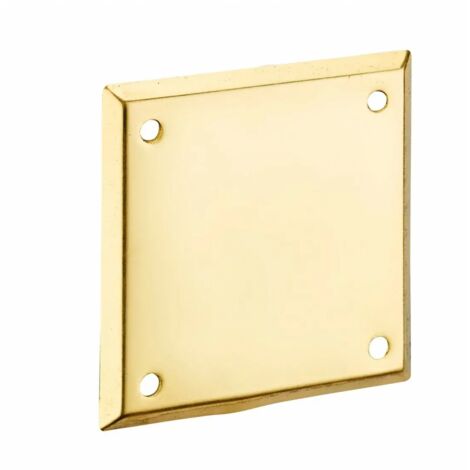 Thirard – Plaque de propreté laiton 60 x 60 mm – Adaptable sur verrous à boutons et cylindres – Finition décorative pour portes (1/3)