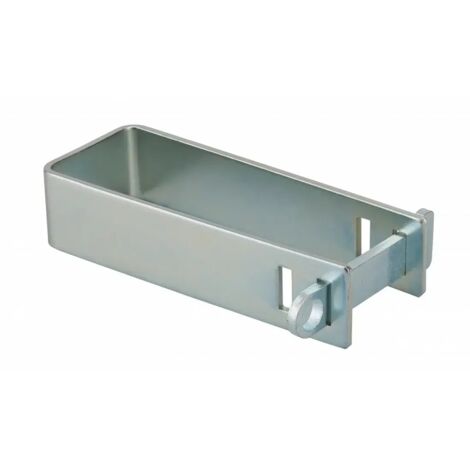 Thirard – Porte-cadenas en acier cémenté zingué pour grille – Verrouillage ajustable 136/156 mm – Compatible avec portails à cadre carré