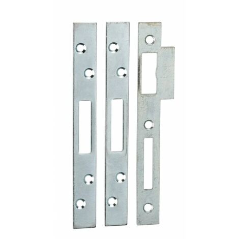 Lot de 3 gâches plates 20mm à bouts carrés, pour pênes rectangulaires - THIRARD (1/2)