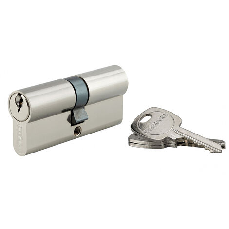 Cylindre de serrure double entrée STD UNIKEY (achetez-en plusieurs, ouvrez avec la même clé), 35x35mm, 3 clés, nickelé - THIRARD