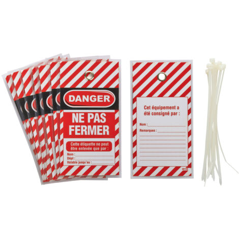 Lot 10 etiquettes "Ne Pas Fermer" - THIRARD (1/2)