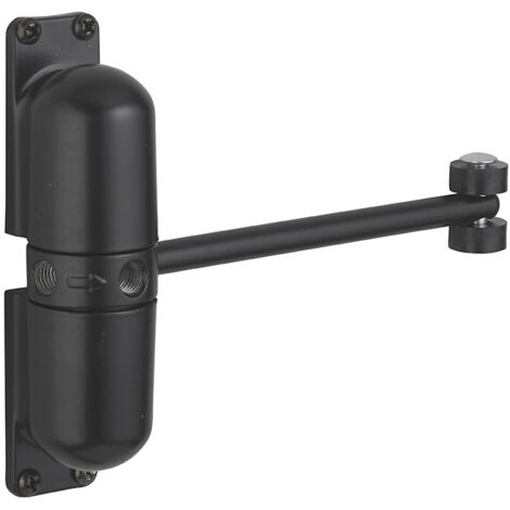Thirard – Ferme-porte automatique à roulettes pour porte légère – Force de fermeture 1154 – Charge max 30 kg – Corps en alliage et tige acier (1/3)
