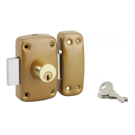 Verrou à double entrée cylindrique Ø23 x 45 mm – 3 clés incluses – Sécurité optimale pour accès sécurisé – SP