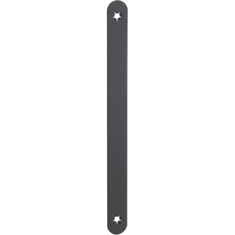 Thirard – Tétiêre de rénovation borgne 230 x 20 x 2,5 mm – Acier noir – Finition soignée pour serrures larder bois