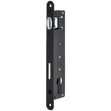 Thirard – Serrure encastrable à rouleau pour porte battante – Axe 22mm – Têtière acier à bouts ronds – Pêne en alliage zingué – Gâche plate acier (1/2)