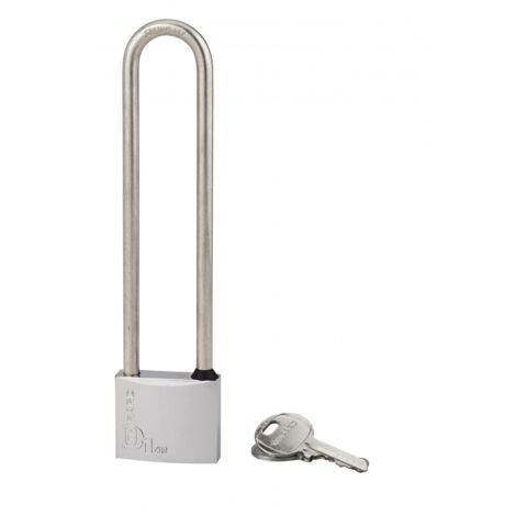 THIRARD - Cadenas à clé Type 1, laiton, extérieur, anse haute inox, 40mm, 2 clés - THIRARD