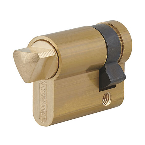 Demi-cylindre triangle externe 14 profilé HG, panneton orientable,30x10mm, laiton - THIRARD (1/2)