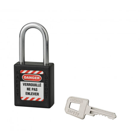 THIRARD - Cadenas de consignation 40mm, anse 38mm, Noir, variure B - Thirard