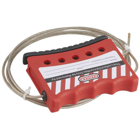 THIRARD - Câble consignation ajustable "GRIP" longueur 1.80m - Ø4mm, 5 cadenas - THIRARD (1/2)