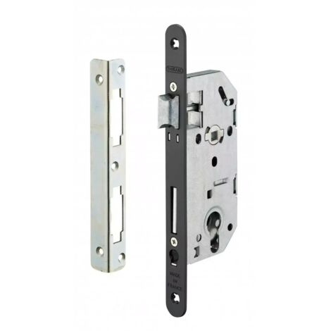 Thirard – Serrure monopoint encastrée pour porte d'entrée – Entr'axe 70mm – Axe 40mm – Têtière affleurante – Mécanisme à 2 tours