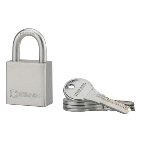 THIRARD - Cadenas à clé Rinox, inox, extérieur, anse inox, 40mm, 4 clés - THIRARD (1/4)