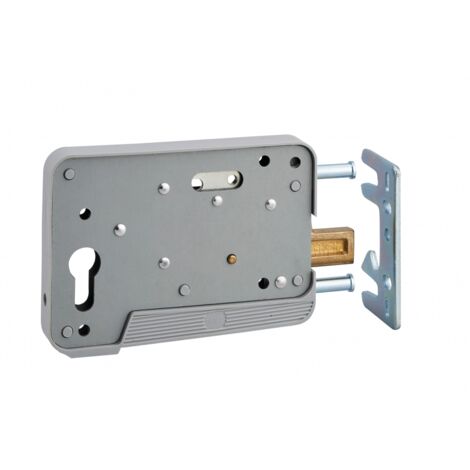 Thirard – Serrure en applique double entrée pour portillon – Dimensions 150x108mm – Axe 130mm – Acier pour sécurité renforcée – Réversible (1/2)