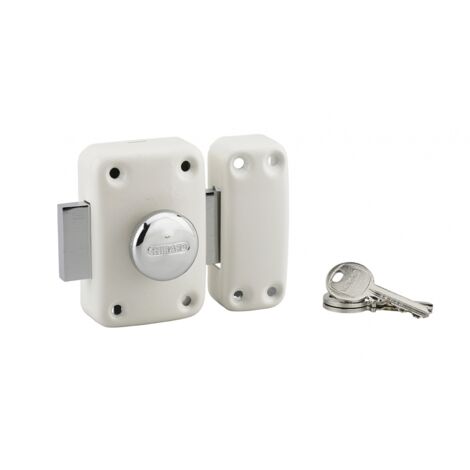 Thirard – Verrou à bouton Apache pour porte d'entrée – Cylindre 60mm en acier – 3 clés crantées – Sécurité 8/10 – Installation intérieure/extérieure (1/5)