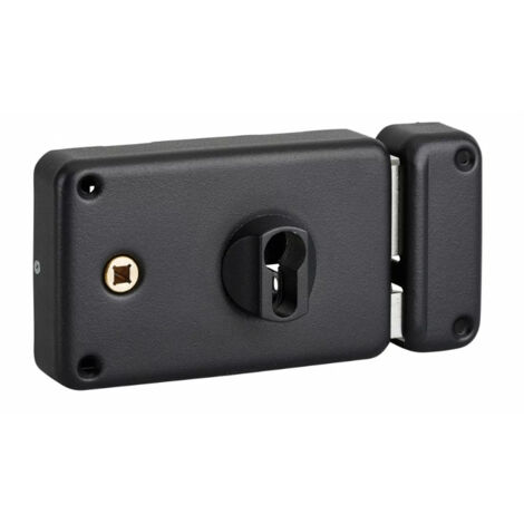 Thirard – Serrure multipoint en applique double entrée à fouillot – Axe 55mm – Dimensions 140x88mm – Finition noire – Sécurité optimale (1/3)