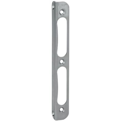 Thirard – Gâche pour crémone zinguée bichromatée à bout rond – Retour 16mm – Hauteur 170mm – Compatible serrures à encastrer – 73542 (1/5)