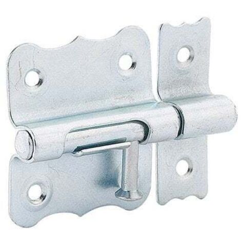 Thirard – Targette à pêne rond 6mm – Acier zingué gris – Résistance à la corrosion – Pour portes intérieures et fenêtres (1/4)