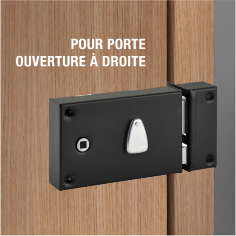 Serrure horizontale à cylindre européen À fouillot