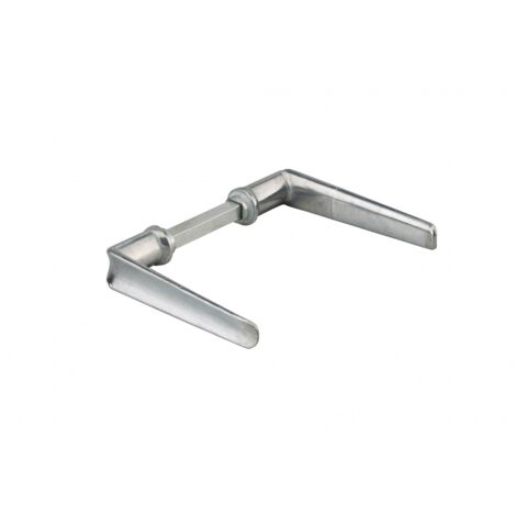 THIRARD - Paire de béquilles Alsace pour porte, carré 8mm, 2 portées, argent - THIRARD (1/2)