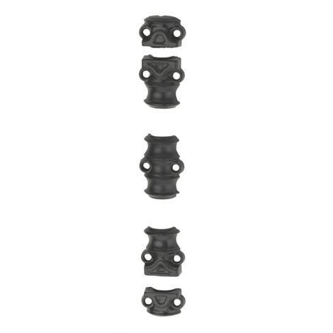 Thirard – Coulisseau et guide pour crémone fenêtre 1,30 m – Accessoires en fonte noire – Installation facile – Compatibilité avec boîtier et gâches
