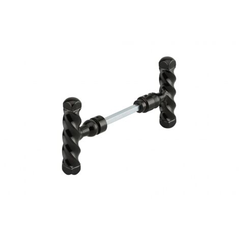 THIRARD - Paire de boutons torsadés pour porte d'entrée, fer, carré 6mm, 1 portée, noir - THIRARD (1/2)
