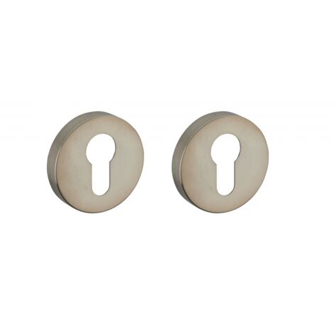 THIRARD - Paire de rosaces, trou de cylindre, inox - THIRARD
