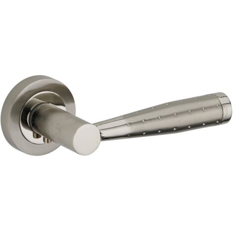 THIRARD - Paire de béquilles pour porte, carré 7 mm, nickelé satiné - THIRARD (1/2)