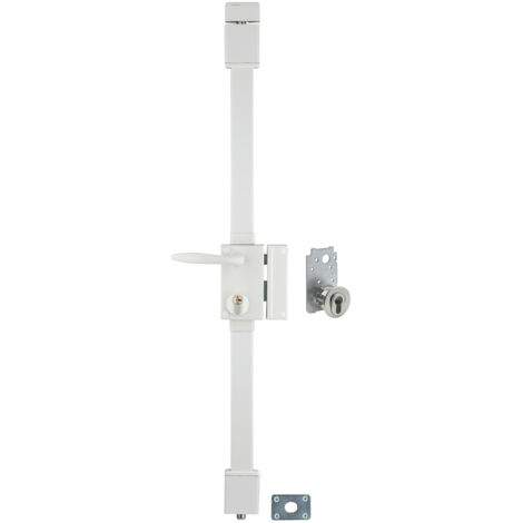 THIRARD - Serrure en applique Targa A2P à tirage pour entrée, droite, 3pts, Transit2 30x65mm, axe 45mm, blanc, 4 clés - THIRARD (1/4)