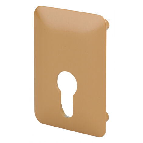 THIRARD - Plaque de renfort cylindre profilé pour verrou Corvette, fixation par vis, époxy bronze  - THIRARD