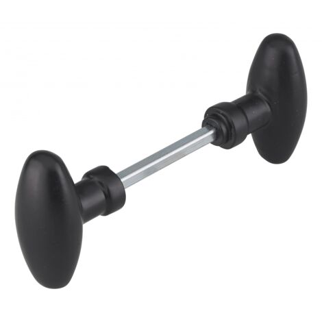 Thirard – Boutons ovoïdes pour porte d'entrée – Carré 6x90mm – Épaisseur jusqu'à 70mm – Installation facile sur serrures horizontales
