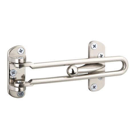 THIRARD - Entrebâilleur pour porte d'entrée, taquet d'arrêt, 145mm, nickelé - THIRARD