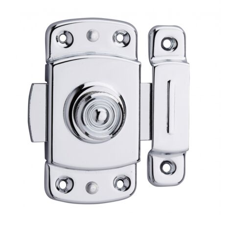 THIRARD - Verrou pour porte d'ameublement, 40mm, laiton chromé - THIRARD