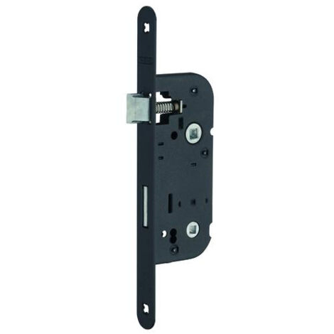 Thirard – Serrure encastrable à condamnation pour porte de salle de bain – Entraxe 40mm – Bouts ronds – Coffre acier embouti – Pêne alliage