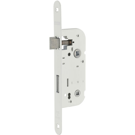 Thirard – Serrure encastrable à condamnation pour porte de salle de bain – Entraxe 40mm – Coffre acier embouti – Pêne alliage réversible