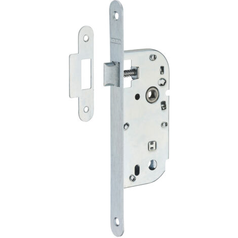 THIRARD - Serrure encastrable pour porte intérieure, axe 40mm, bouts ronds, zinc - THIRARD (1/2)