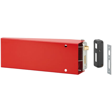 Thirard – Serrure multipoint en applique à plastron pour porte de secours droite – Verrouillage à 2 tours – Coffre acier zingué – Installation rapide (1/3)