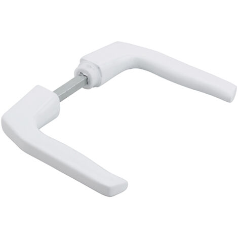 Thirard – Béquille double à 1 portée pour porte jusqu'à 70 mm – Aluminium fondu – Finition argent anodisé – Installation facile avec vis pointeau (1/3)