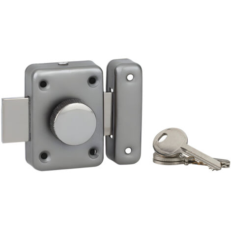THIRARD - Verrou à bouton Alouette pour porte intérieure, 50mm, acier, chromé brillant - THIRARD