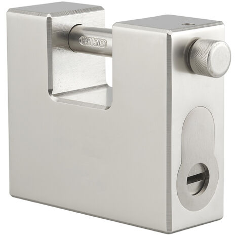 THIRARD - Cadenas Land Blindé, extérieur, anse acier cémenté, pour cylindre profilé, 95mm, 3 clés - THIRARD (1/5)