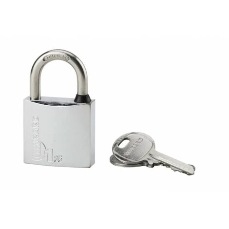 THIRARD - Cadenas à clé Type 1, laiton, extérieur, anse inox, 35mm, 2 clés - THIRARD