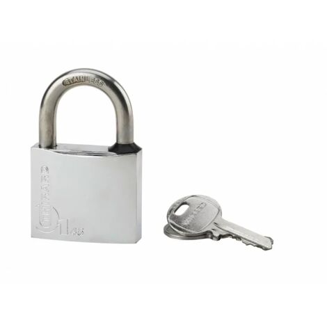THIRARD - Cadenas à clé Type 1, laiton, extérieur, anse inox, 45mm, 2 clés - THIRARD