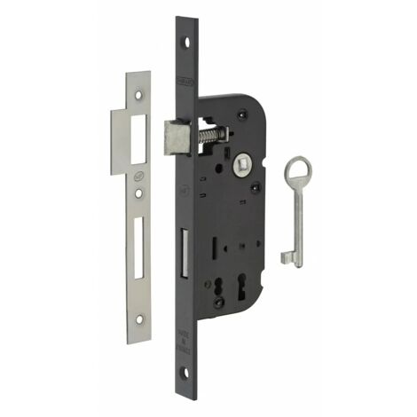 Lot 4 Serrures Vachette Pour Porte De Chambre Sans Clé + Poignées Alu - Dimension Standard - Neuf