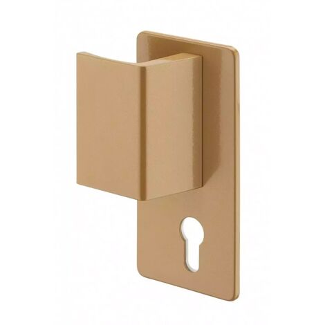 Thirard – Poignée Targa pour porte palière gauche – Finition époxy or – Mécanisme anti-snap – Installation sans entaillage – Garantie 2 ans