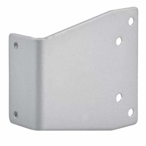 Patte de fixation pour ferme-porte, pour montage de bras parallèles, argent - THIRARD