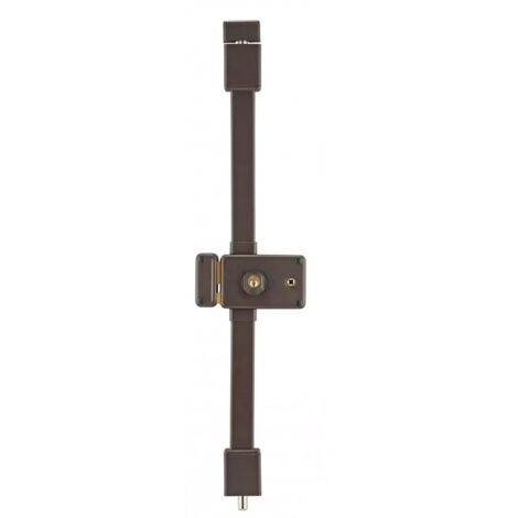 THIRARD - Serrure multipoint à appliquer horga marron cr hg5 à fouillot 140 x 88 mm gauche 4 clés