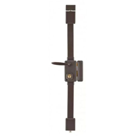 THIRARD - Serrure multipoint à appliquer beluga marron cr hg5 à fouillot 75 x 130 droite 4 clés (1/2)