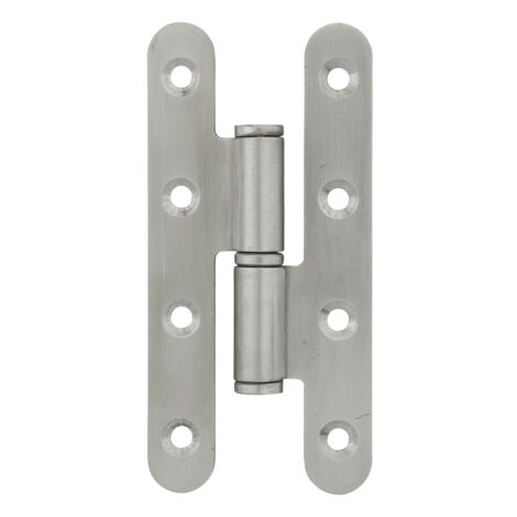 Thirard – Paumelle de Paris inox 110x55mm droite – Fixation 3/4 trous – Pour portes d'entrée et d'intérieur – Installation facile
