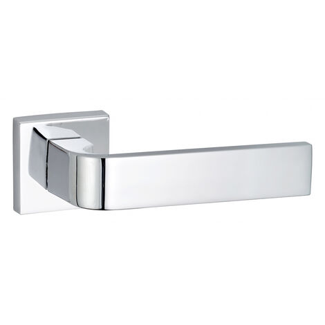 THIRARD - Paire de béquilles Monza pour porte, carré 7mm, chromé brillant - THIRARD (1/5)