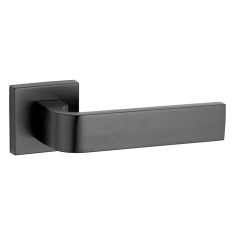 THIRARD - Paire de béquilles Monza pour porte, carré 7mm, noir mat - THIRARD