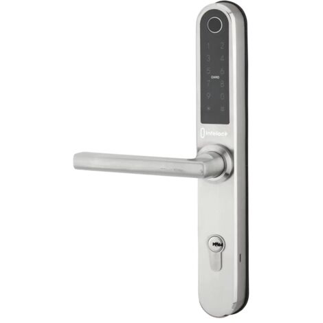 Thirard – Garniture de porte Intelock Multi entraxe 70mm carré 8mm – Inox pour portes en aluminium et bois – 78921 (1/5)